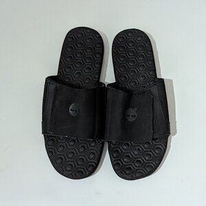 Timberland Black slide sandals sz 6